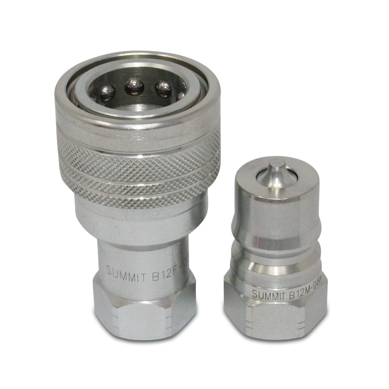 1/2″ NPT ISO 7241-B Quick Disconnect Hydraulic Coupler Set