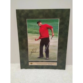 1997 Tiger Woods Upper Deck 8x10 Photo Facsimile Signature