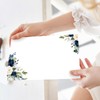 60 Sheets Floral Stationery Letterhead Paper White Blue Flower Letter
