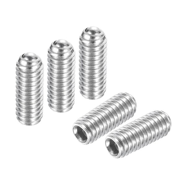 uxcell Ball Point Set Screws, M4 x 10mm 304 Stainless