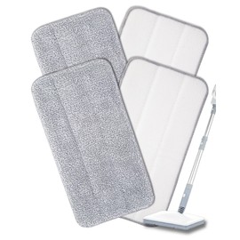 RuannoClean Steam Mop Pads Compatible with Seyola/FEPPO and Others Steam Cleaner for Home, Washable and Reusable Replacement Mop Pads for Floor Cleaning -4 Pack