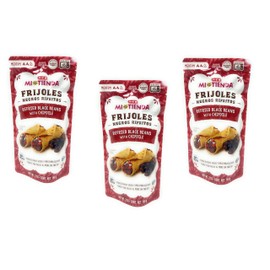HEB H‑E‑B Mi Tienda Frijoles Microwavable Refried Black Beans with Chipotle Flavor 7oz - 3 bags