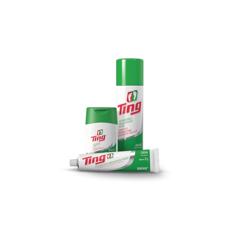 Ting Aerosol, Antimicótico para pie de atleta, fácil de llevar,
