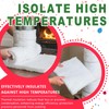 DOTUHAO Ceramic Fiber Insulation, 24"x8"x1"Thick Fireproof Insulation Blanket, 2300F High