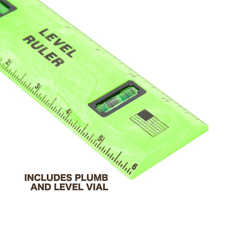 Mayes 10742 Polystyrene Level Ruler 12", Precision Measuring and Leveling