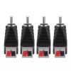 Borsuer Rca To Speaker Wire Adapters Easy Connect Non Soldering