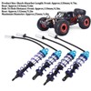 4PCS RC Shock Absorber Set Oil Adjustable Front Rear Damper