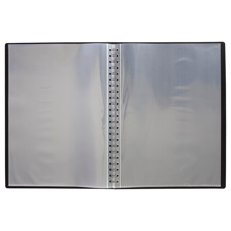 eco-eco A4 50% Recycled 20 Pocket Fold Flat Spiral Bound