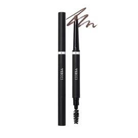 VEECCI Eyebrow Pencil - Long Lasting & Smudge-proof, Dual-Ended with Soft Brush - Vegan Formula for Microblading Effect Brows (Coffee)