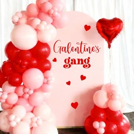 JarThenaAMCS Galentines Gang Sign for Backdrop Wall Stickers Happy Galentine's Day Party Decal for Women Friends Ladies Party Balloon Arch Backdrop Photo Props