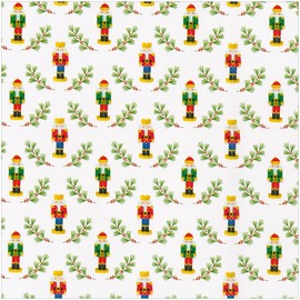 Caspari Little Nutcracker Gift Wrap - One 30" x 8' Roll