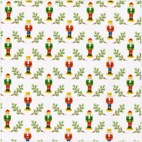 Caspari Little Nutcracker Gift Wrap - One 30" x 8'