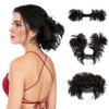 Peakloong Messy Bun Hair Piece Side Comb Clip in Hair