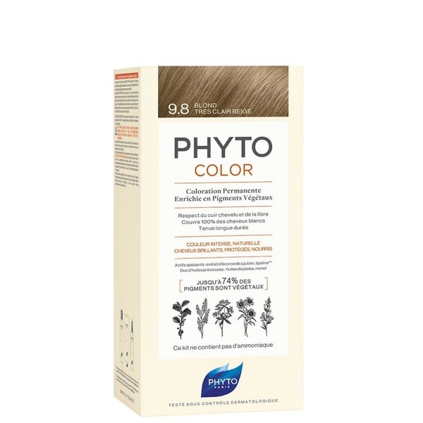 Phyto Phytocolor No9.8 Very Light Beige Blonde, 50ml
