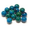 Chrysocolla Chrysocolla Azurite Gemstone Beads Round 4 mm 6 mm