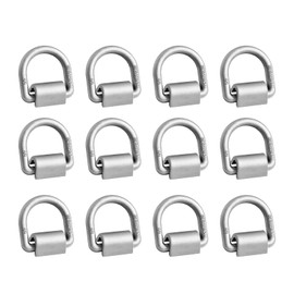 higehio 5/8" Heavy Duty Forged Steel D-Ring, 18,000lbs Tie Down Anchor with Welding Clips for Trucks, Trailers, Riding Mowers, ATV, etc, 12-Pack