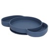 Kids Divided Plates Safe Silicone Foldable Prevent Slipping Toddler Suction