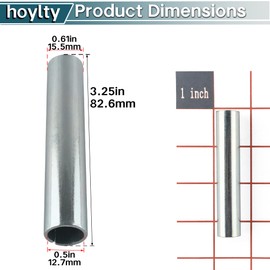 hoylty 332 Steel Wheel Bushing 1/2“ ID X 5/8” OD Length 3 1/4" (Set of 8)