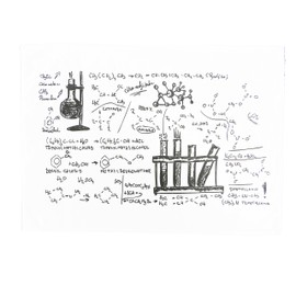 Half a Donkey The Organic Chemistry Laboratory Large Cotton Tea Towel