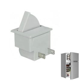 Refrigerator Door Light Switch 2-Pin NC AC 250V 2A-2.5A Fits Whirlpool Kenmore KitchenAid Maytag Admiral Amana Magic Chef Freezer Momentary Fridge Switch