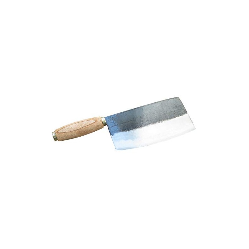 Crude - Chinese Vegetable Cleaver Knife, 7 inch, Carbon Steel,