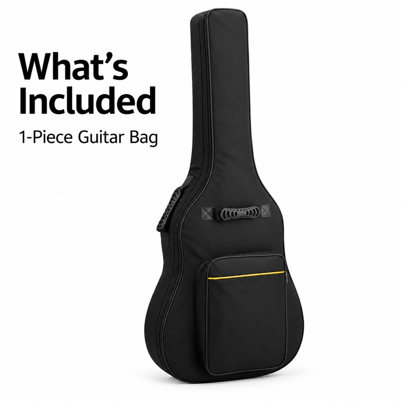 Acoustic Guitar Gig Bag with Thick Padding – Oxford Fabric