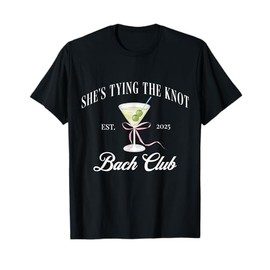 She's tying the knot Bridal Shower Coquette Bow Bachelorette T-Shirt