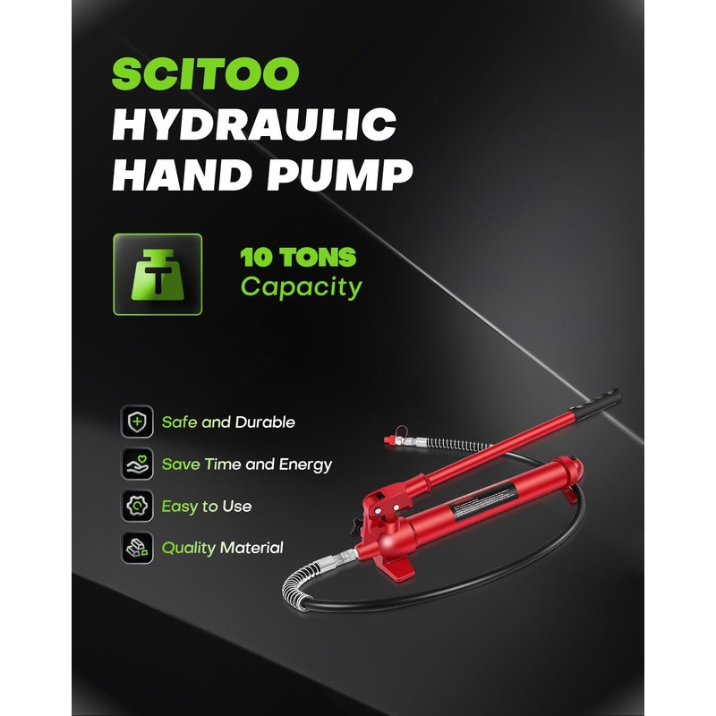 Hydraulic Hand Pump 10 Ton Red