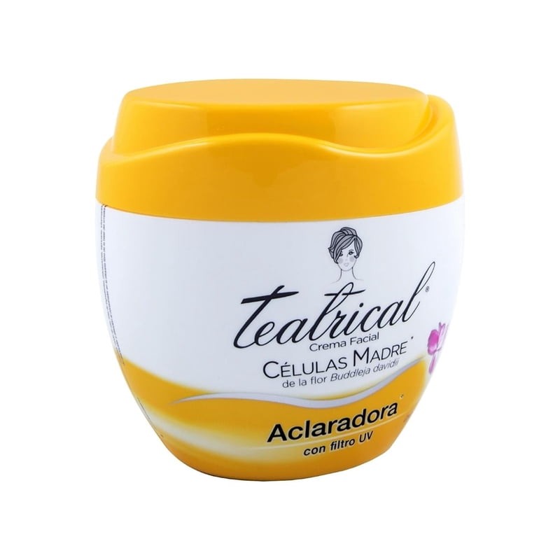 Crema facial Teatrical células madre aclaradora con filtro UV 400