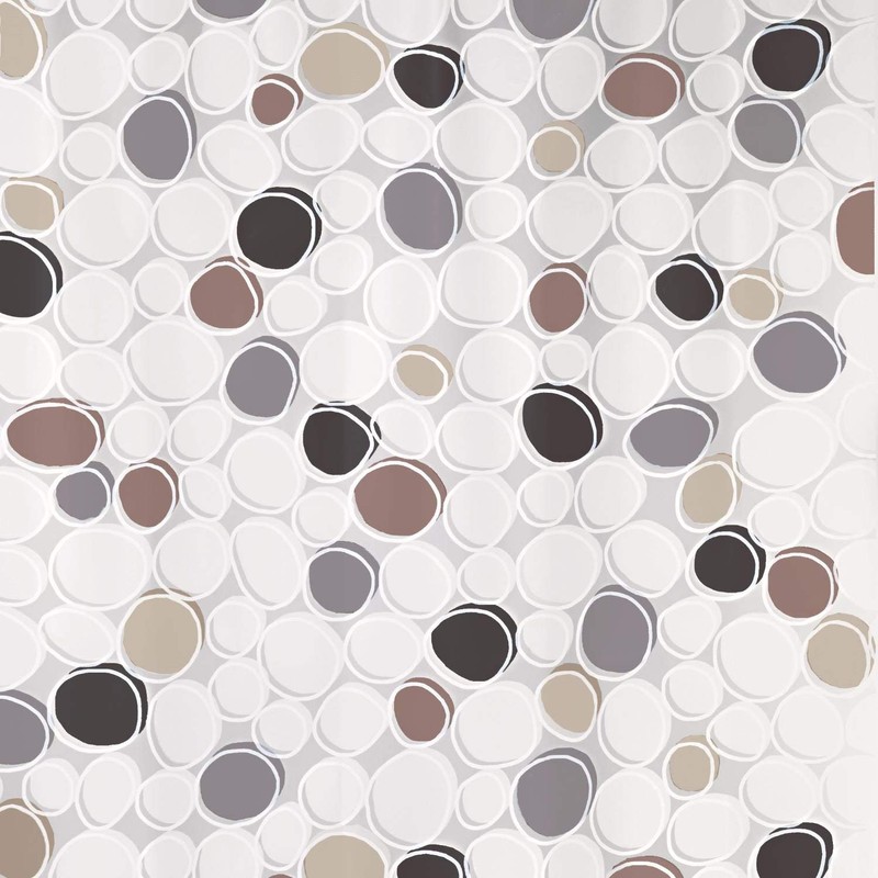 Spirella Dido PEVA Opaque Plastic Shower Curtain, 180 x 200