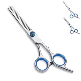 Evanda Professional Hairdresser Supervised by a Professional Hairdresser, Hair Scissors, Hair Cutting Scissors, Hair Cutting Scissors, Bangs Cutting, Self Cut, Cleaning Cloth, Case, Premium Hairdressing Shears for Salons and Home Use