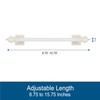 Kenney Magnetic Curtain Rod for Metal Doors/Metal Surfaces, No Drill