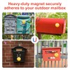 Outgoing Mail Alert Magnet - Yellow Mailbox Flag Sign (2.36"x2.36")