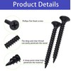 Flat Head Short Screw Assortment Set, M3&M4 Black Phillips Assorted