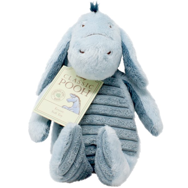 Classic Winnie the Pooh & Friends - Eeyore - Cuddly Donkey - Great as Gift for Newborn Baby, Children and Toddlers - Soft Toy by Rainbow Designs