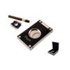 Caseti Paris double blade cutter black humidor