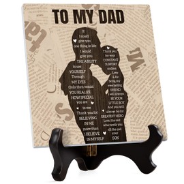 Christmas Gifts for Dad, Dad Christmas Gifts, Dad Birthday Gifts, Dad Gifts from Son, Christmas Presents for Dad, Thanksgiving/Retirement Gifts for Dad, Engraved Acrylic Plaque.