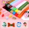 Bundooraking Apple Green Pipe Cleaners for Crafts – 12in Chenille