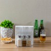 MyGift Premium Clear Acrylic All-In-One Napkin Holder and Salt &
