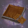 BLESSUME Tarot Table Cloth Divination Wicca Velvet Altar Cloth with