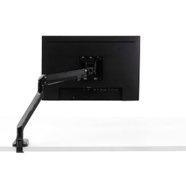 Swing Single Monitor Arm - Black, Fits Screen Sizes Up to 29", 360º Horizontal Free Rotation, Powder-Coated, Painted Finish, Loading Capacity Up to 17,6 Lbs