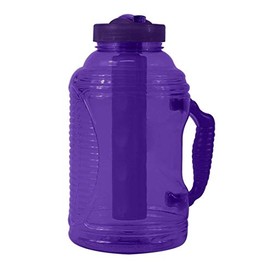 COOL GEAR EZ-Frezee Big Freeze 80 Oz Sports | Hiking | Camping Water Bottle (Purple)