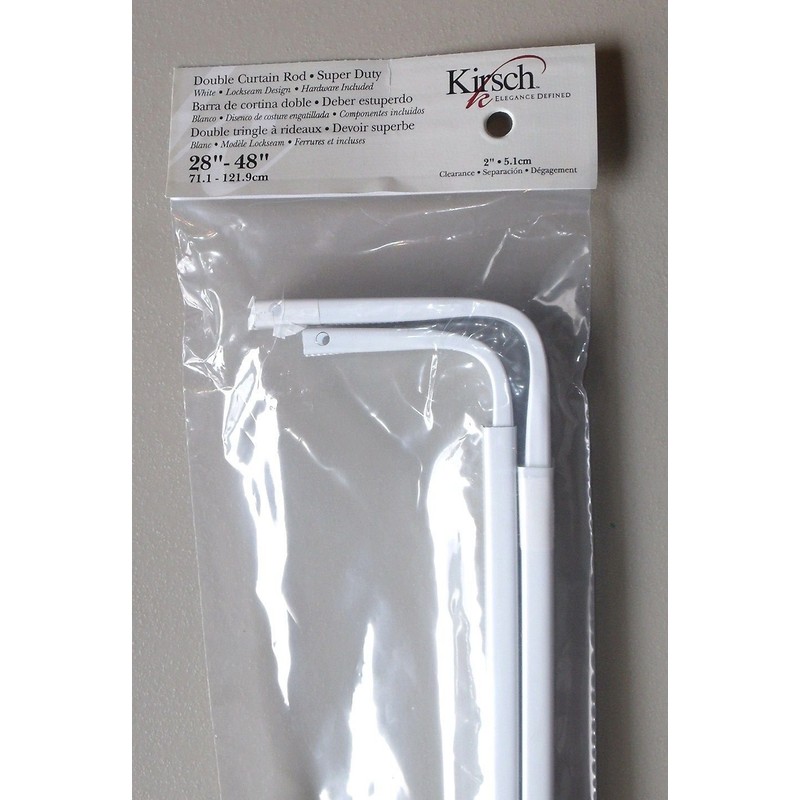 Kirsch 6223 Double Curtain Rods 28" - 48"