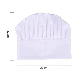 Ulife Mall Chef’s Hat Adult Adjustable Elastic Baker Kitchen Catering Cooking Chef Cap Comfortable Kitchen Uniform Cap, White/Unisex