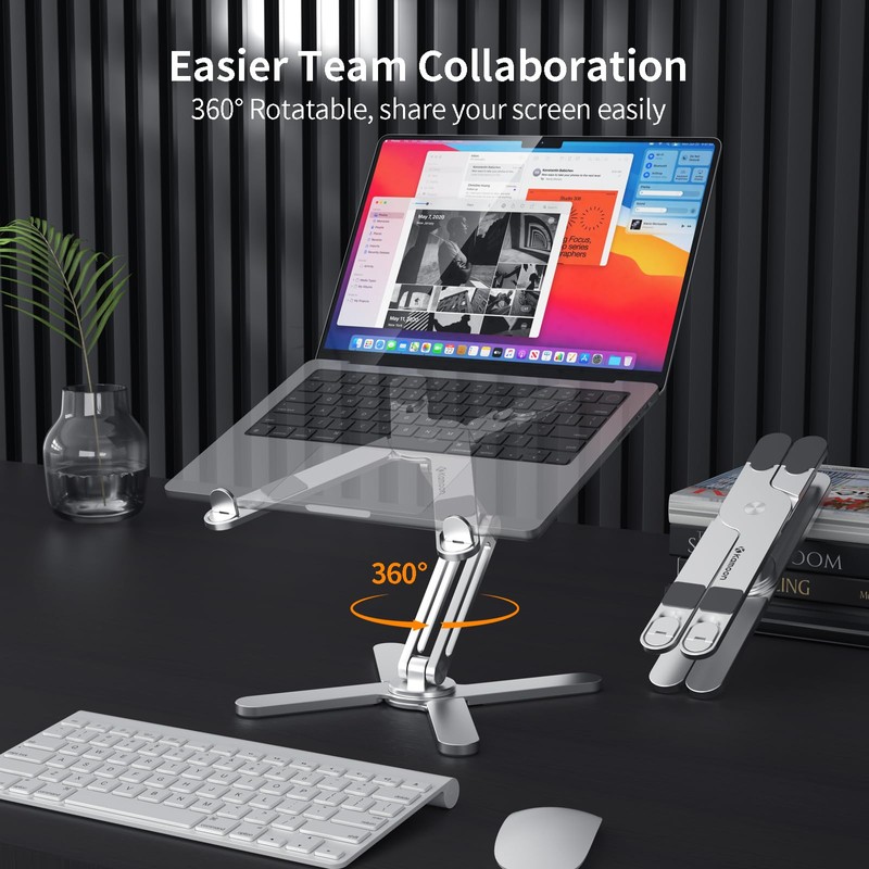 Laptop Stand Kamoon Portable Adjustable Tablet Computer Stand Aluminum Alloy