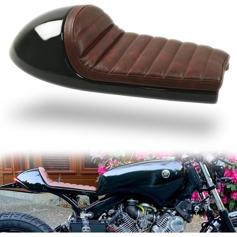 DKMOTORK 0397 Cafe Racer Seat (ST-0397-Brown)