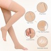 20-30 mmHg Thigh High Compression Stockings 1 Pair Open Toe
