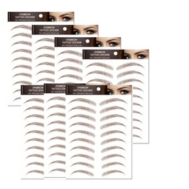 77 Pairs 4D Hair-Like Eyebrow Tattoo Stickers Waterproof Natural Fake Stickers, Long Lasting Eyebrow Grooming Shaping Perfect for Women and Girls (A-09 Brown)