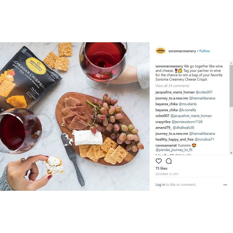 Sonoma Creamery Cheese Crisps - Cheddar Savory Cheese Cracker Snack
