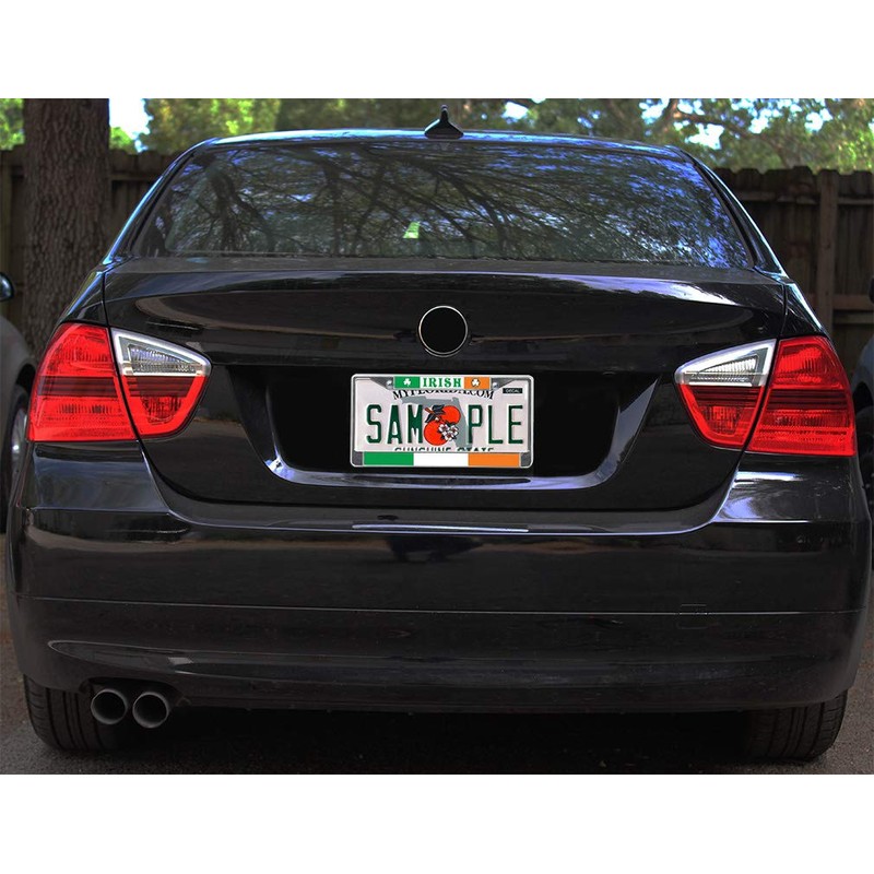 Sign Destination Metal License Plate Frame Irish Car Auto Tag